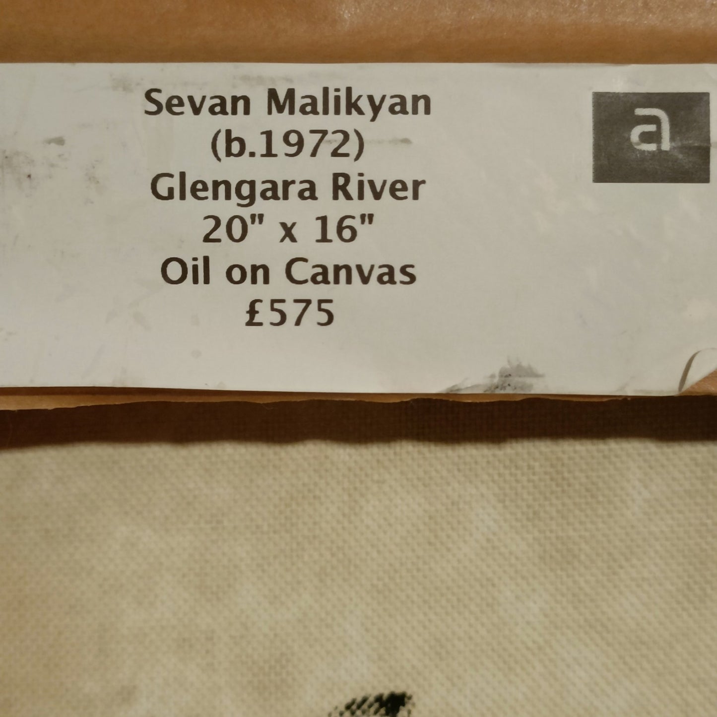 SEVAN MALIKYAN (b.1972) Framed Original oil Painting "Glengarra River"