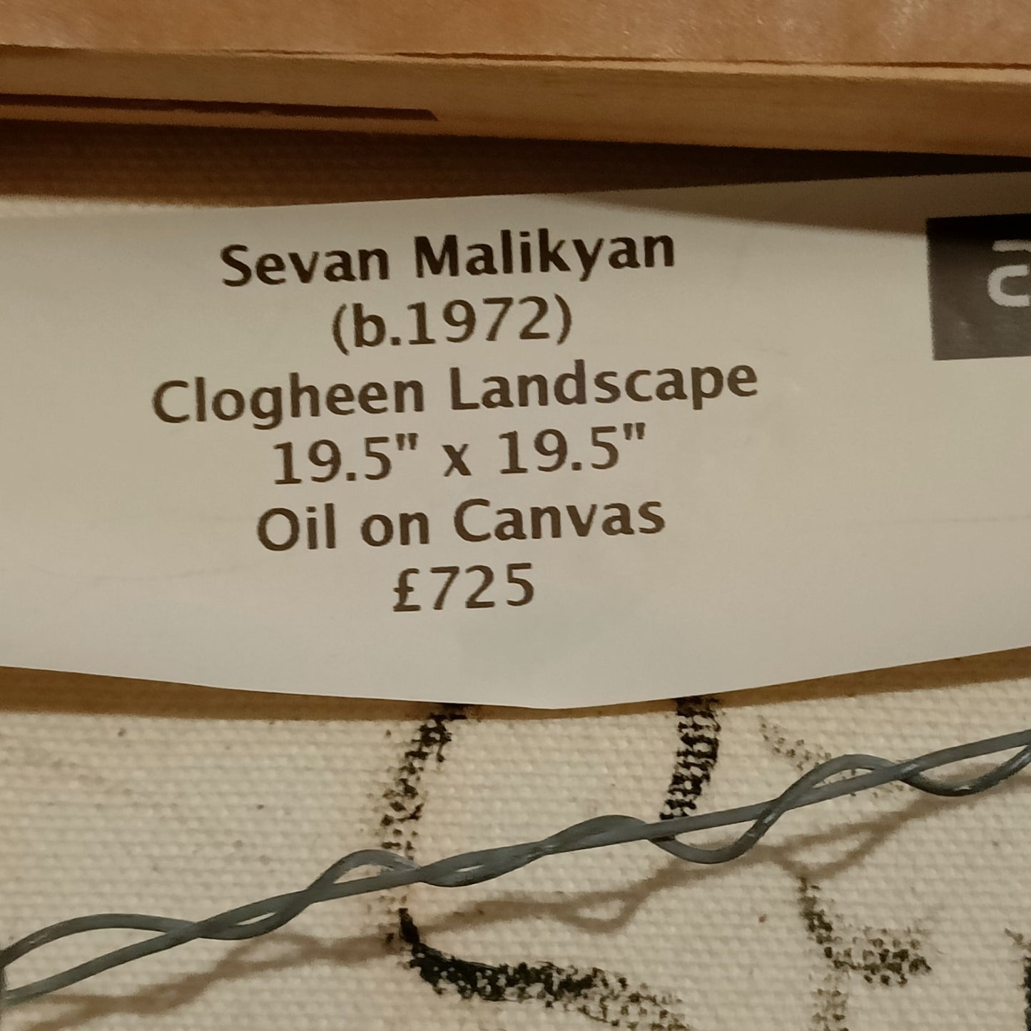 SEVAN MALIKYAN (b.1972) Framed Original oil Painting "Clogheen, Ireland"