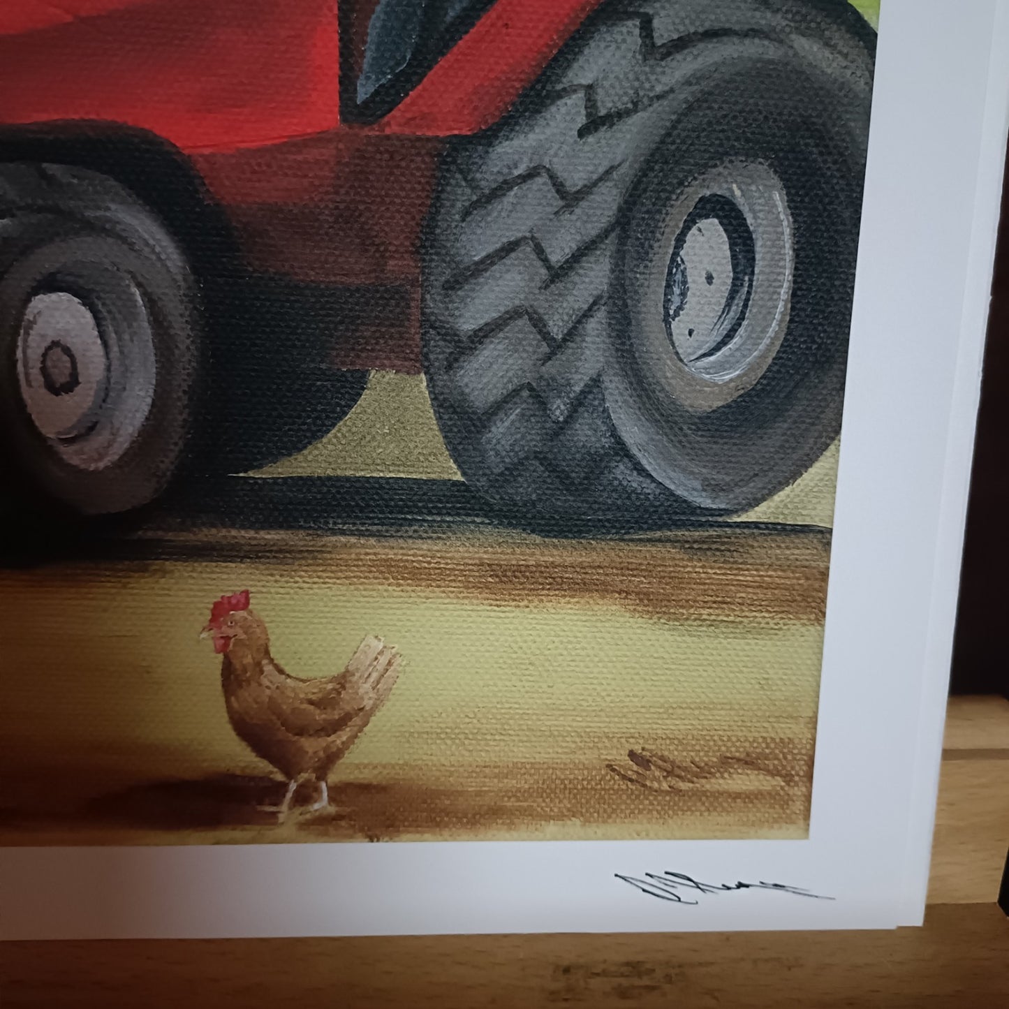 Signed Limited Edition Print "Red Tractor"