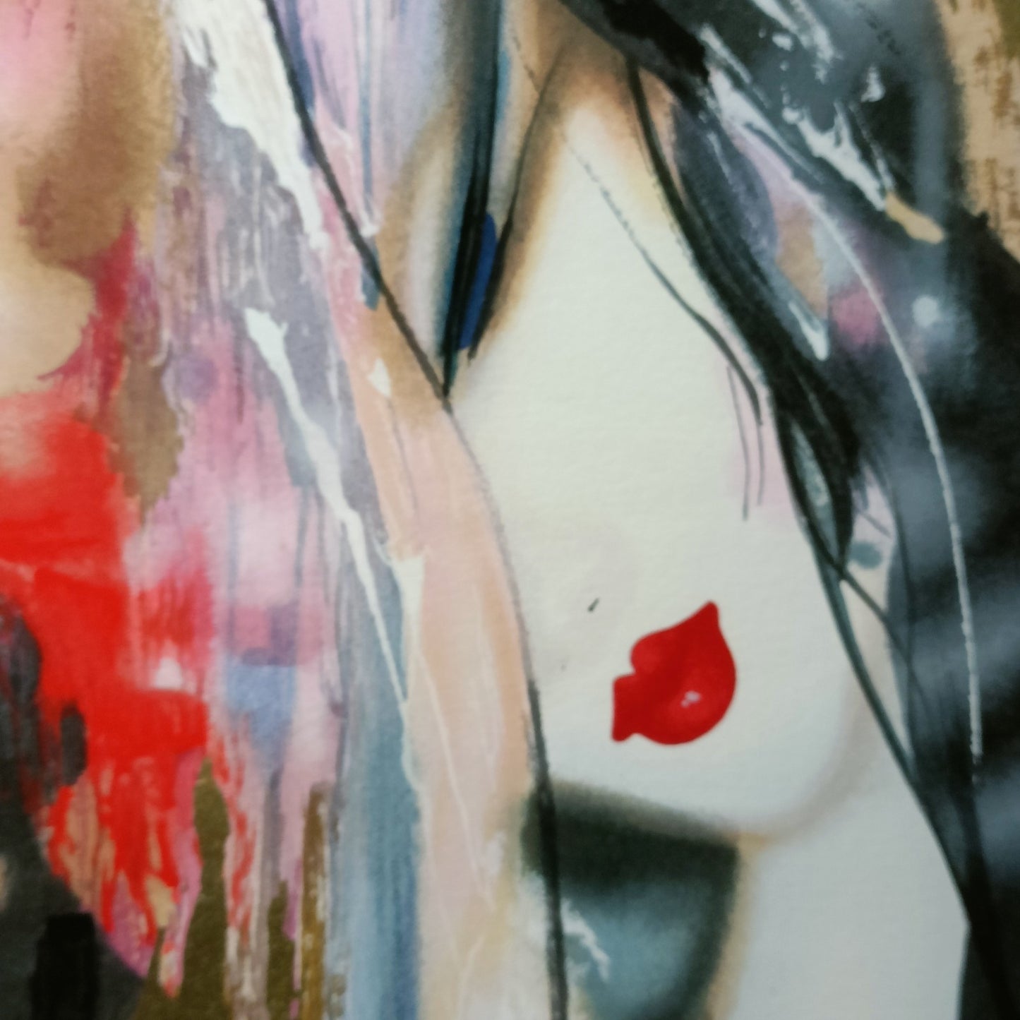 A Pair of Beautiful Abstract Females - Signed Limited Edition Print