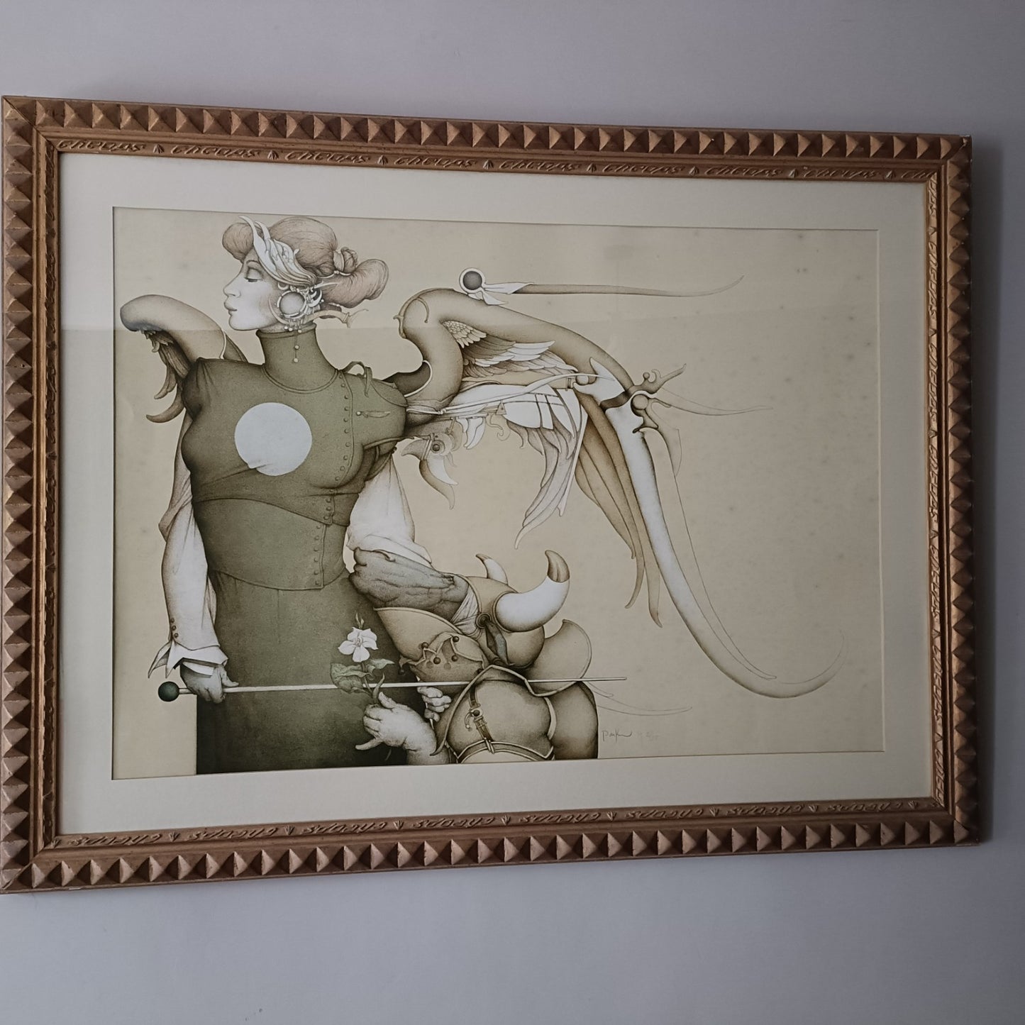 MICHAEL PARKES (b.1944) AP 2/25  Fingerprinted & Signed "Surrender To The Light"