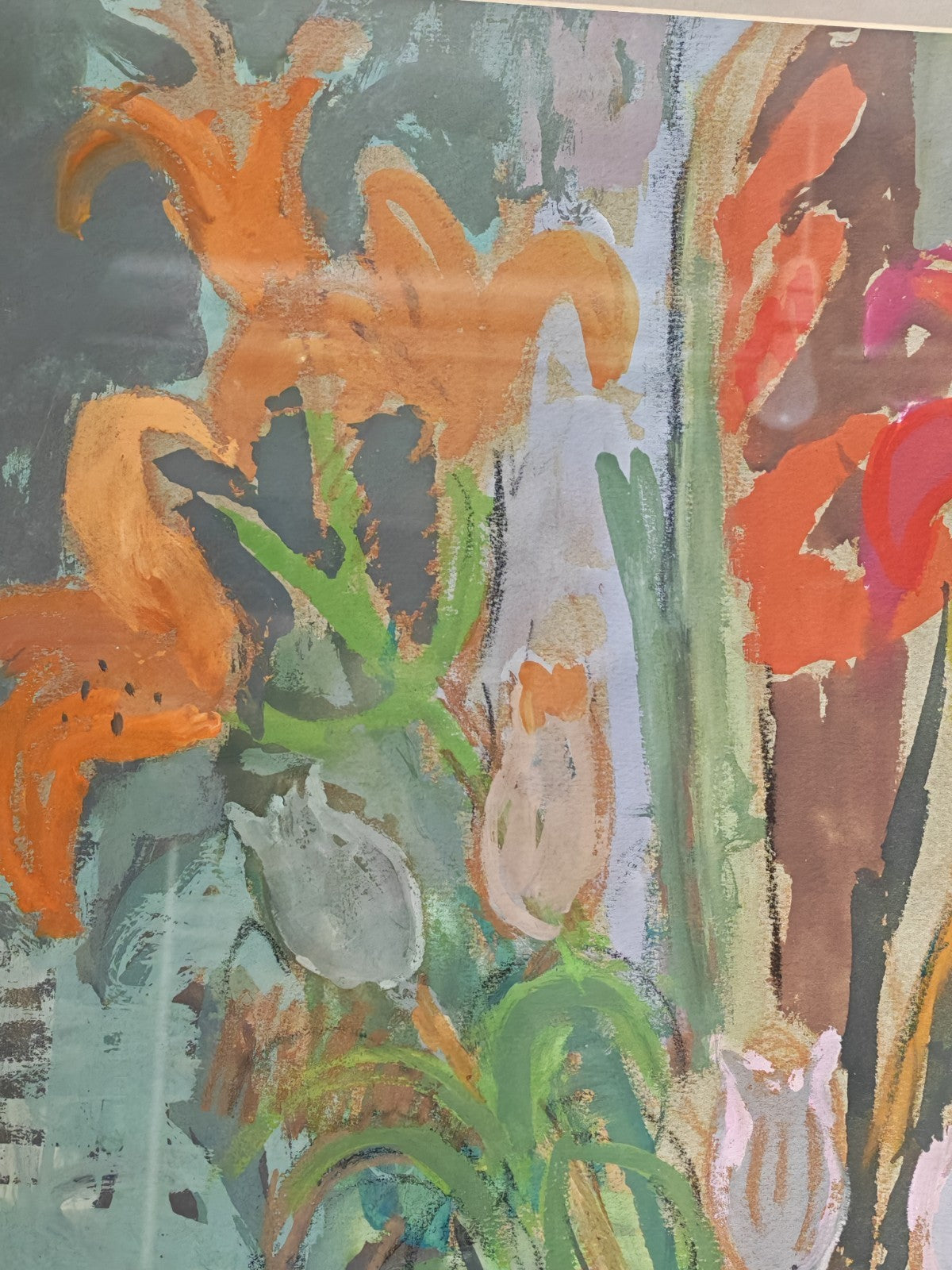 JOHN LIVESEY (1926-1990) "Still Life" Signed Framed Original Pastel