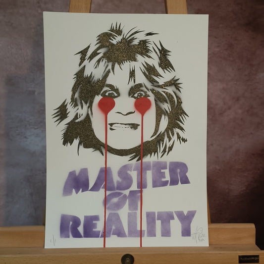 PURE EVIL Signed Art Car Boot Fair Ozzy Osbourne Master of Reality 1/1