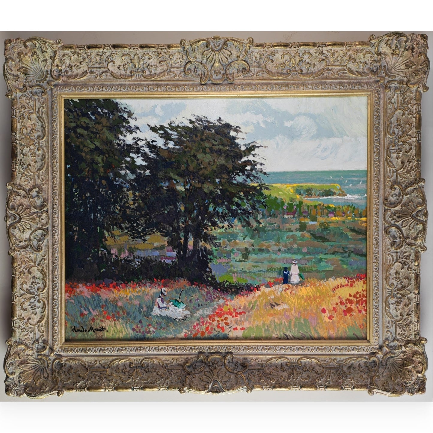 JOHN MYATT (AFTER CLAUDE MONET) Ltd Edition Print “The Coast Beyond Trouville"