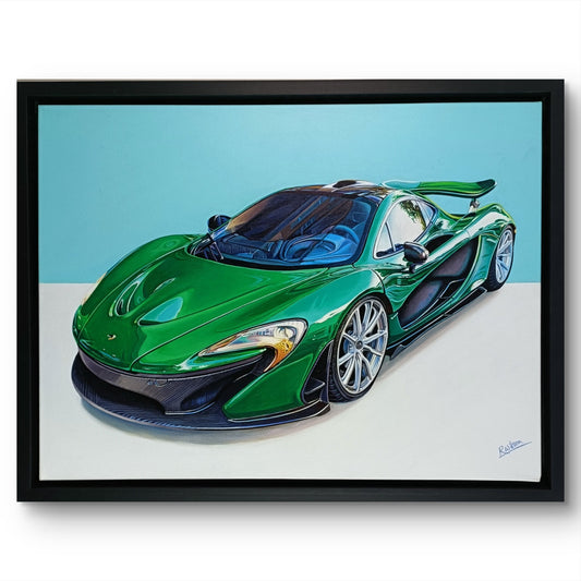 ROZ WILSON (b.1960) Framed Signed Oil on Canvas “2014 McLaren 01”