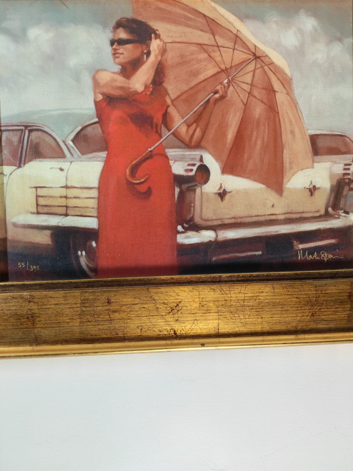MARK SPAIN "Windswept" Signed Limited Edition Print On Canvas Framed 55/395