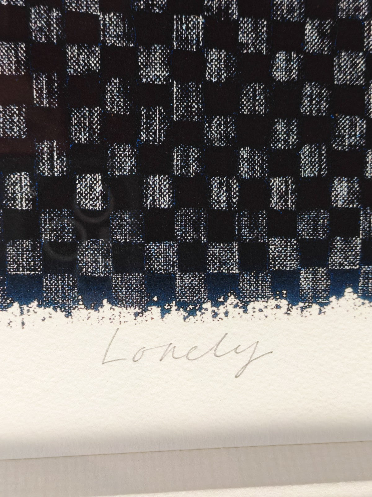 GOVINDER NAZRAN "Lonely" Signed Framed Limited Edition Print 181/195
