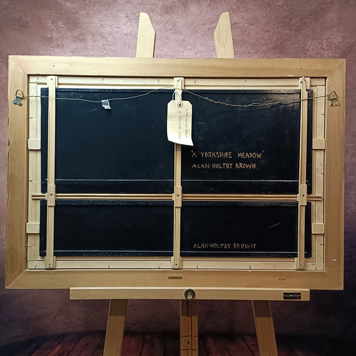 ALAN HOLTBY BROWN Original Oil Painting on board "A Yorkshire Meadow"