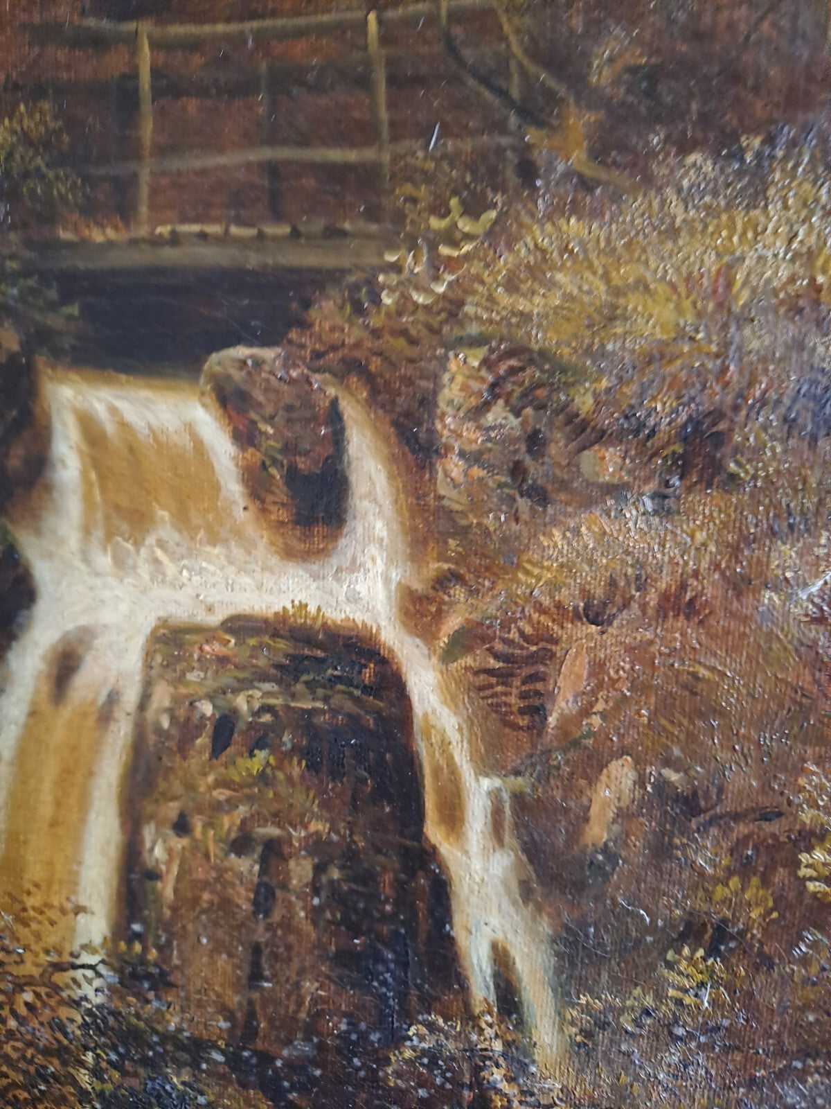 EDWARD PRIESTLEY 19th Century  Original Oil Painting "Dhoon Glen" Isle of Man