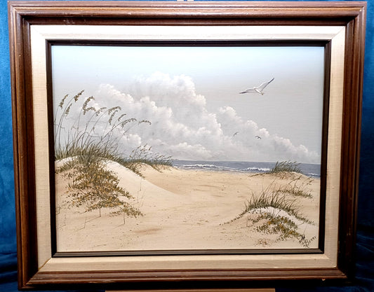 SARAH MARGARET BERRY Original Oil on Canvas Coastal Scene