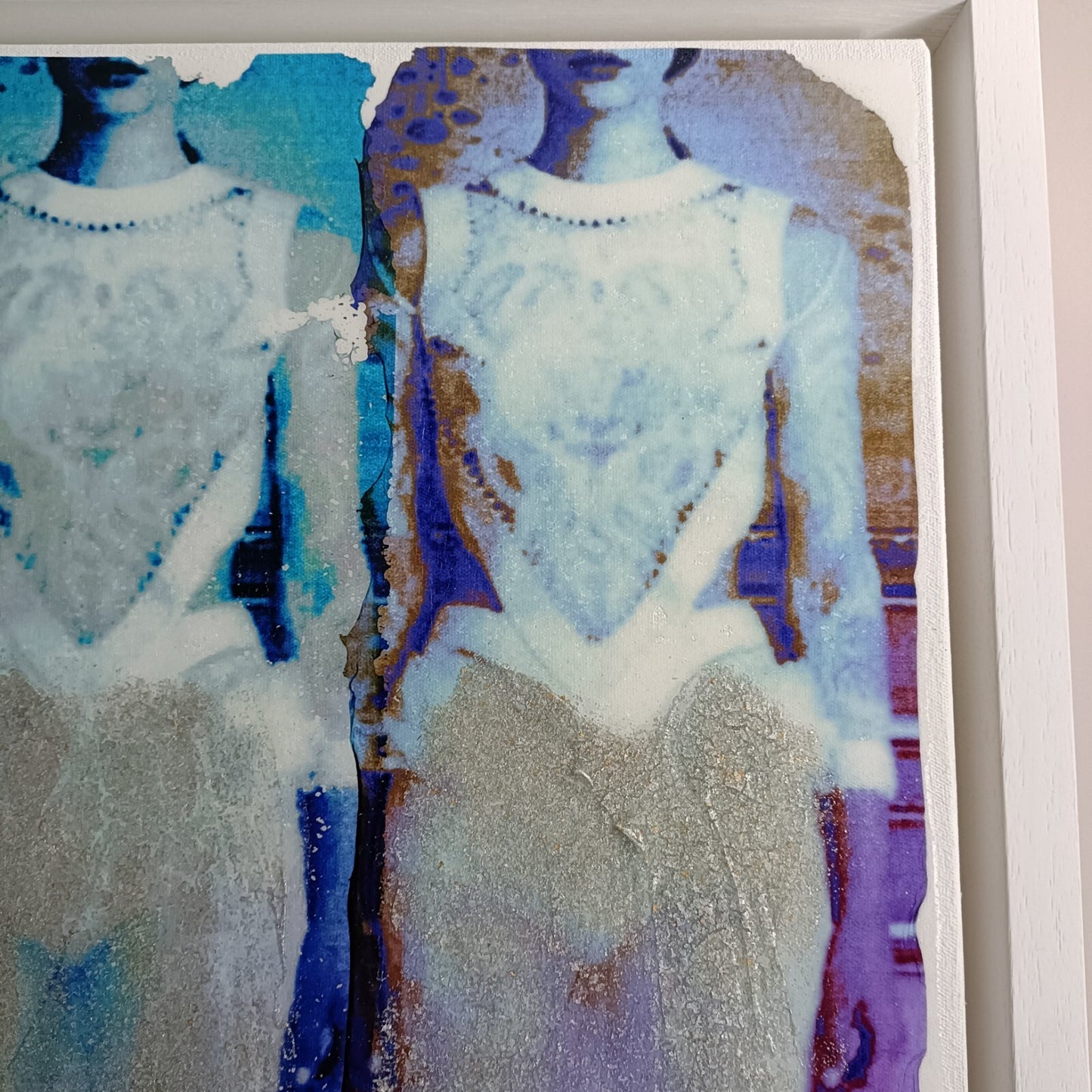 PEZHMAN Original Mixed Media on Canvas "BOUDOIR REFLECTIONS I"