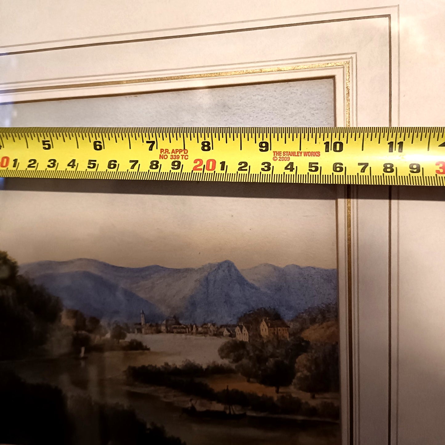 Attributed to JOHN VARLEY Framed Original Watercolour "View of the Rhine"