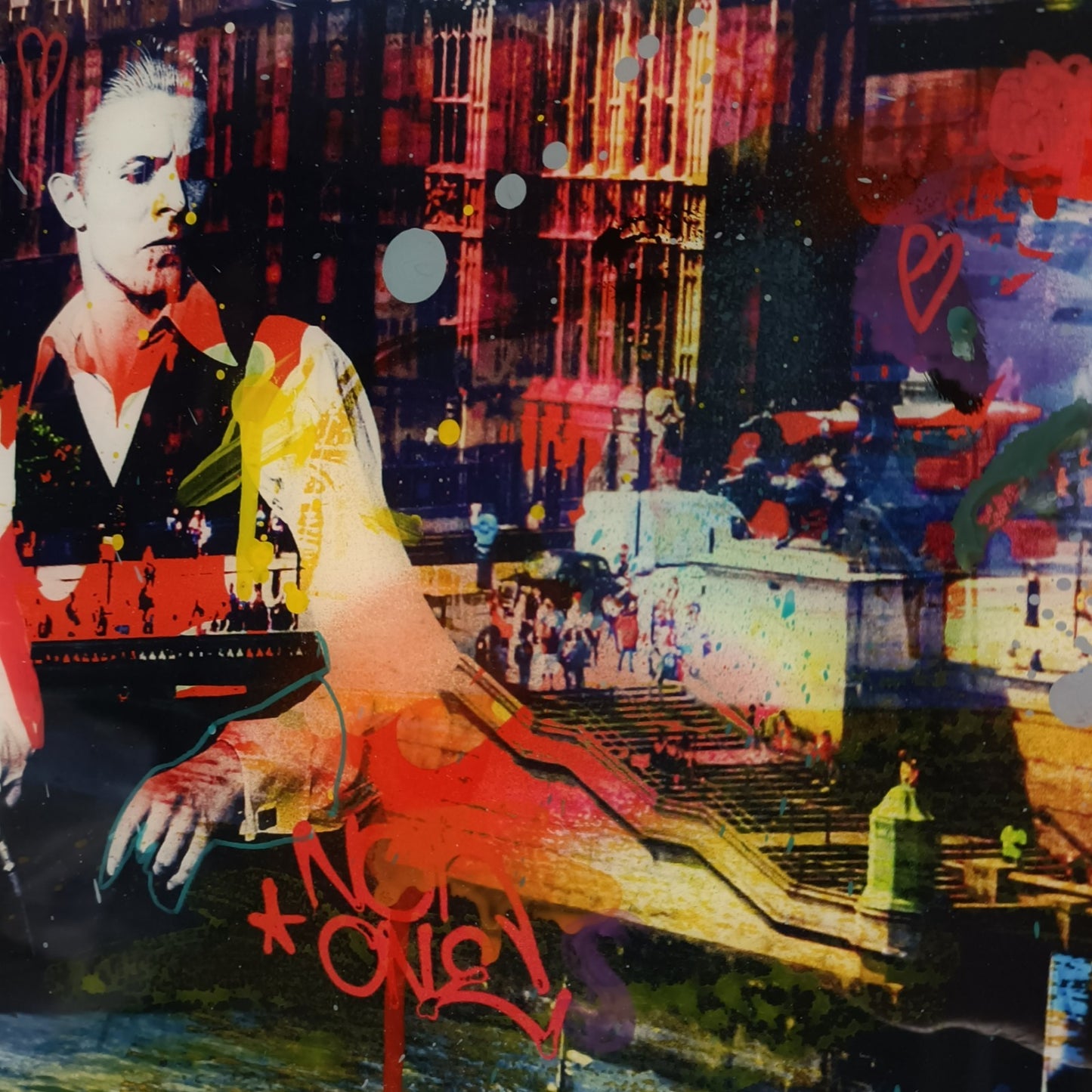 PACO RAPHAEL  Framed, Signed Original Mixed Media “Roll With It” London