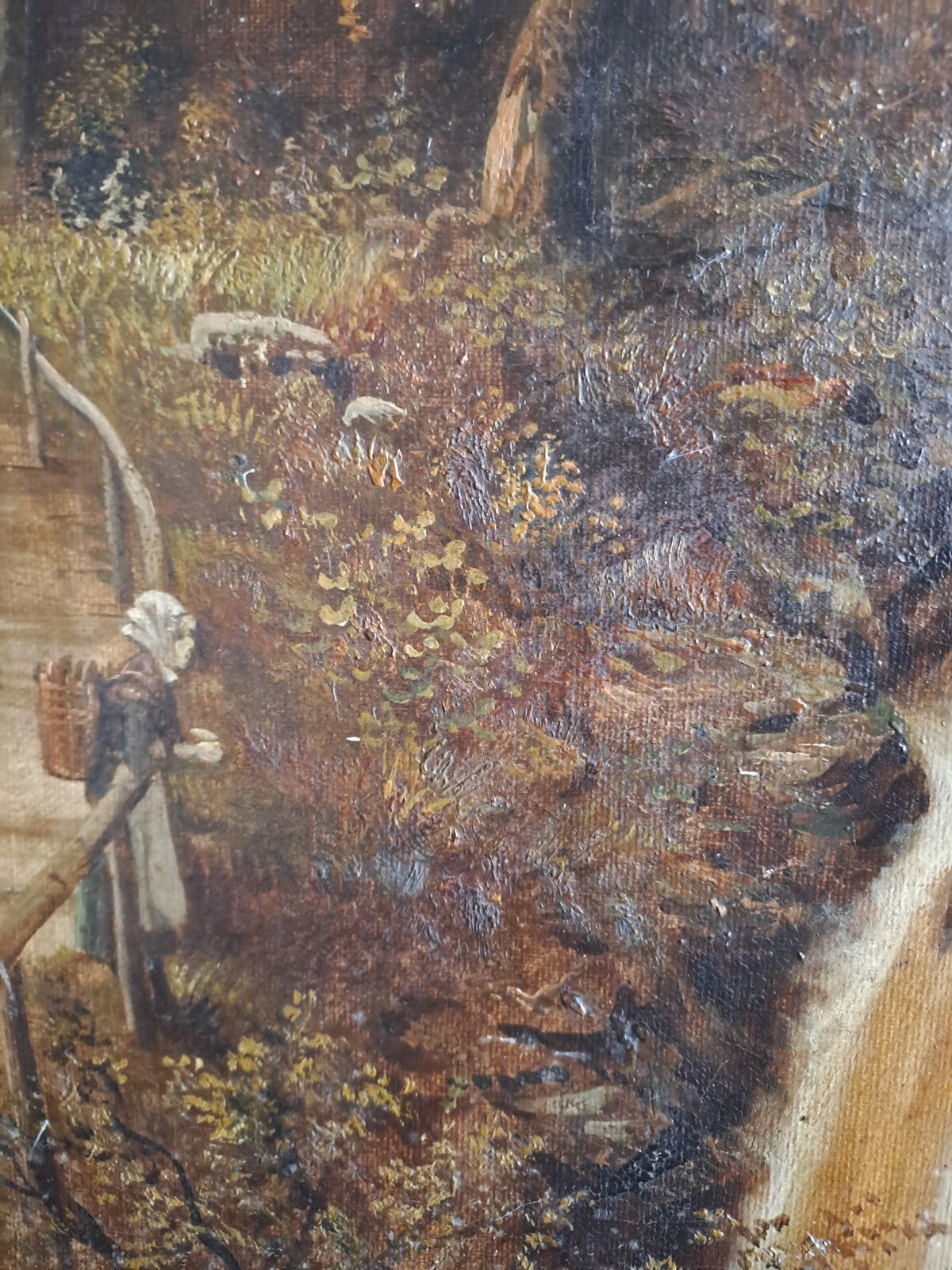 EDWARD PRIESTLEY 19th Century  Original Oil Painting "Dhoon Glen" Isle of Man