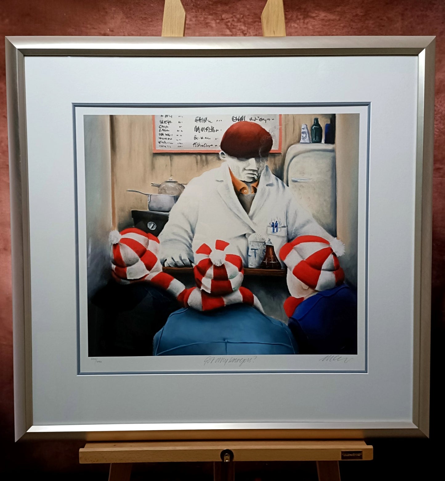 MACKENZIE THORPE  Limited Edition Print "Got any Burgers?" 234/495