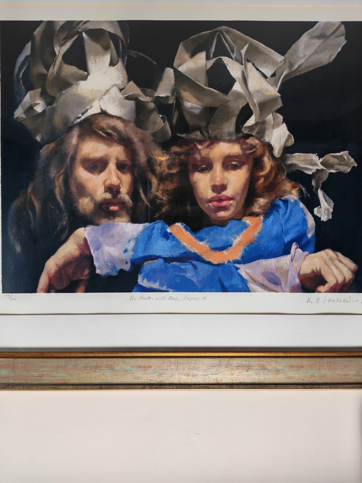 ROBERT LENKIEWICZ "Paper Crowns aka The Painter With Mary" Signed Limited Edition 134/250