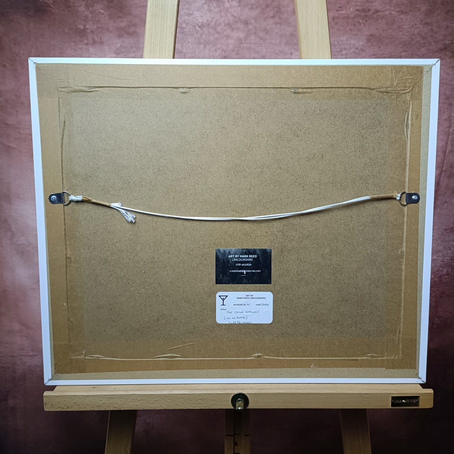 MARK REED Framed Original Oil on Board "The Olive Harvest"