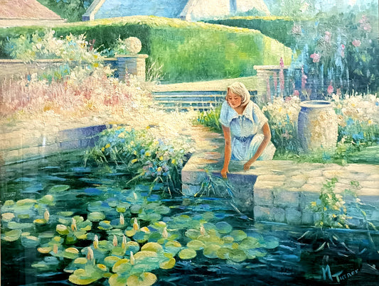 MAUREEN TURNER Signed Original Oil Painting on Board "High Summer"