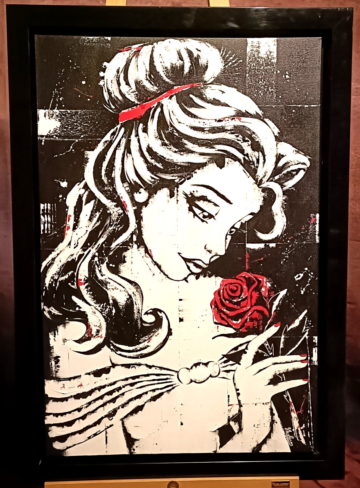 SARAH HOLMES Large Original Oil Painting on Canvas "Belle"