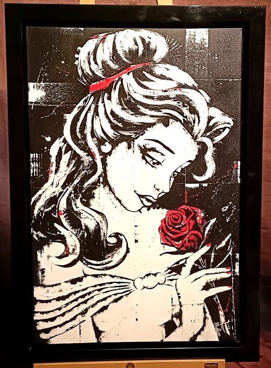 SARAH HOLMES Large Original Oil Painting on Canvas "Belle"