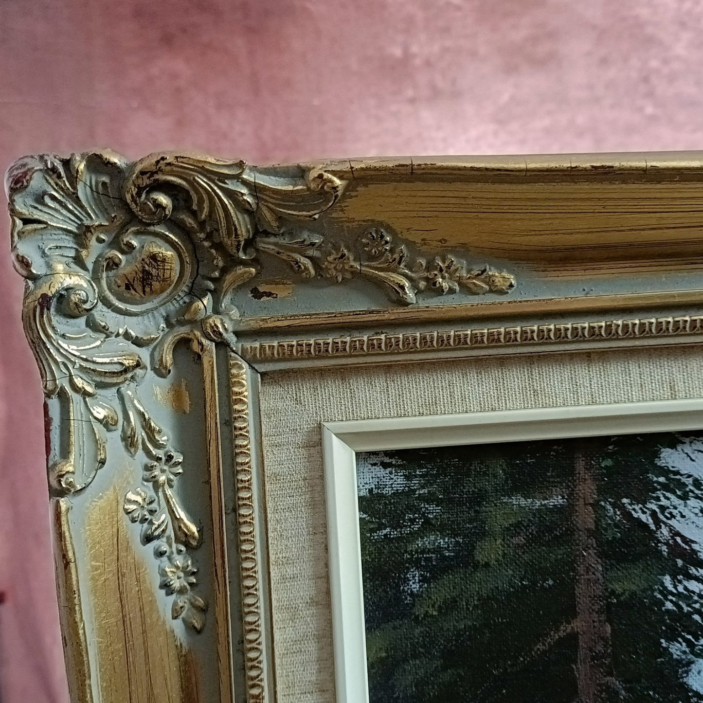 WOLFGANG HEINZ Framed Original Oil on Canvas - Dolomite Mountains