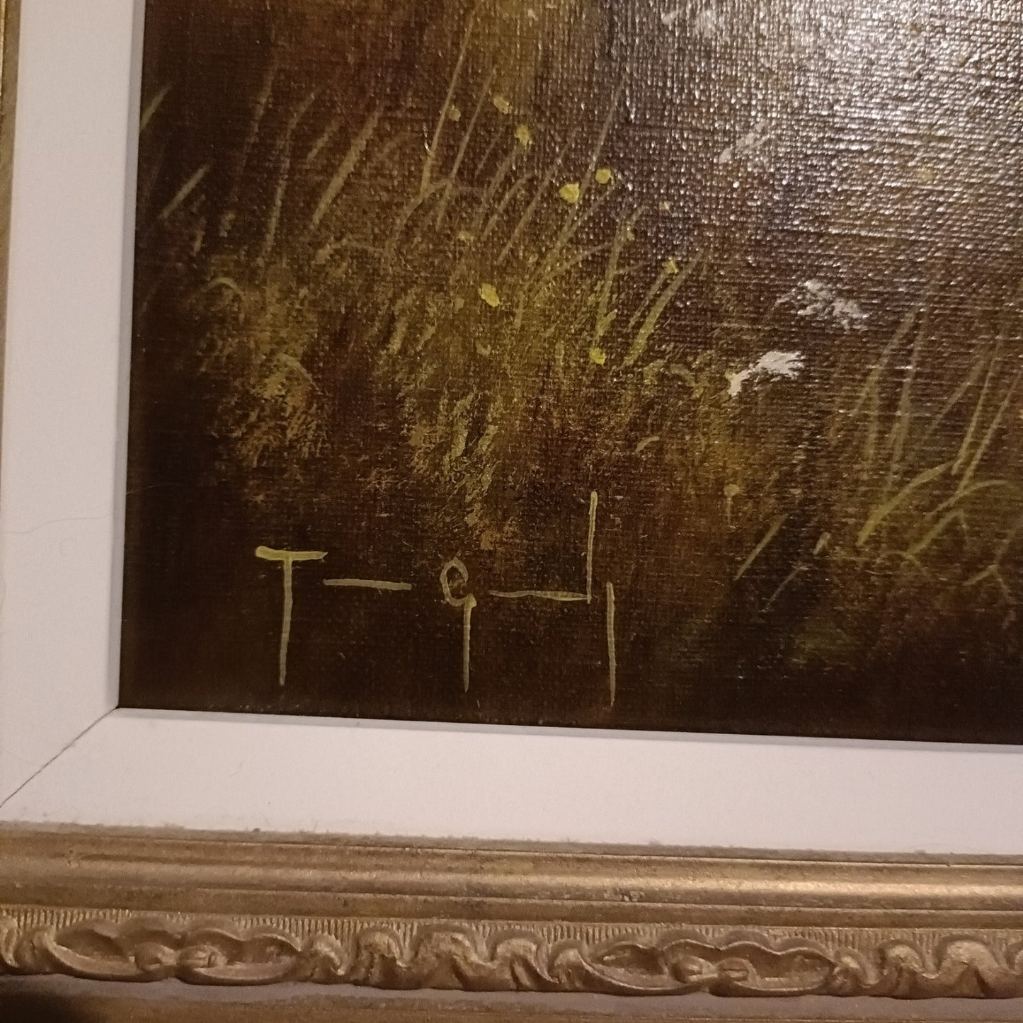 TERENCE GRUNDY (1956-2023) Framed Oil Painting "Walk on the Downs"