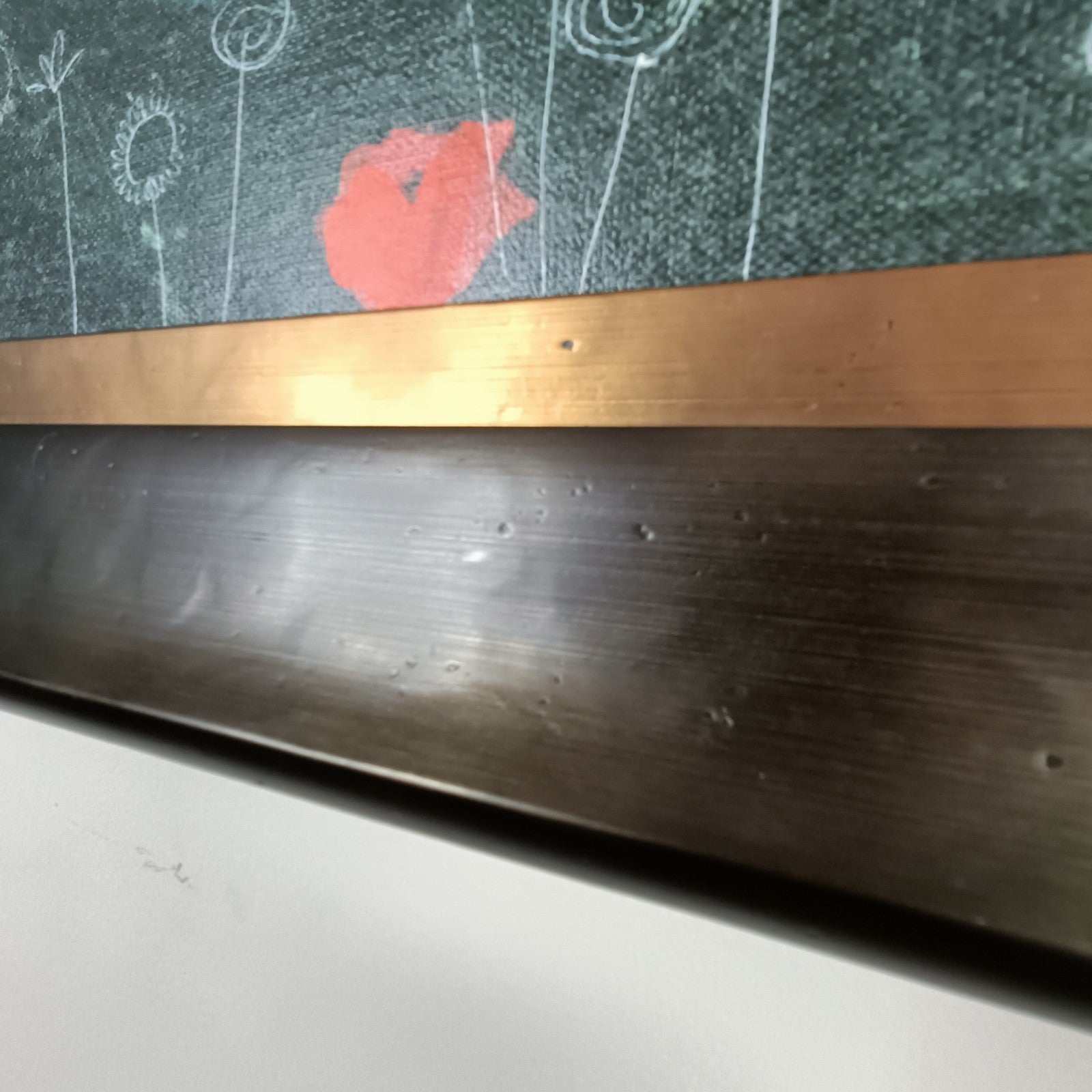 Framed original mixed media painting "Lazy Day" by Angela Smyth, featuring abstract art with soft, muted tones on textured canvas.