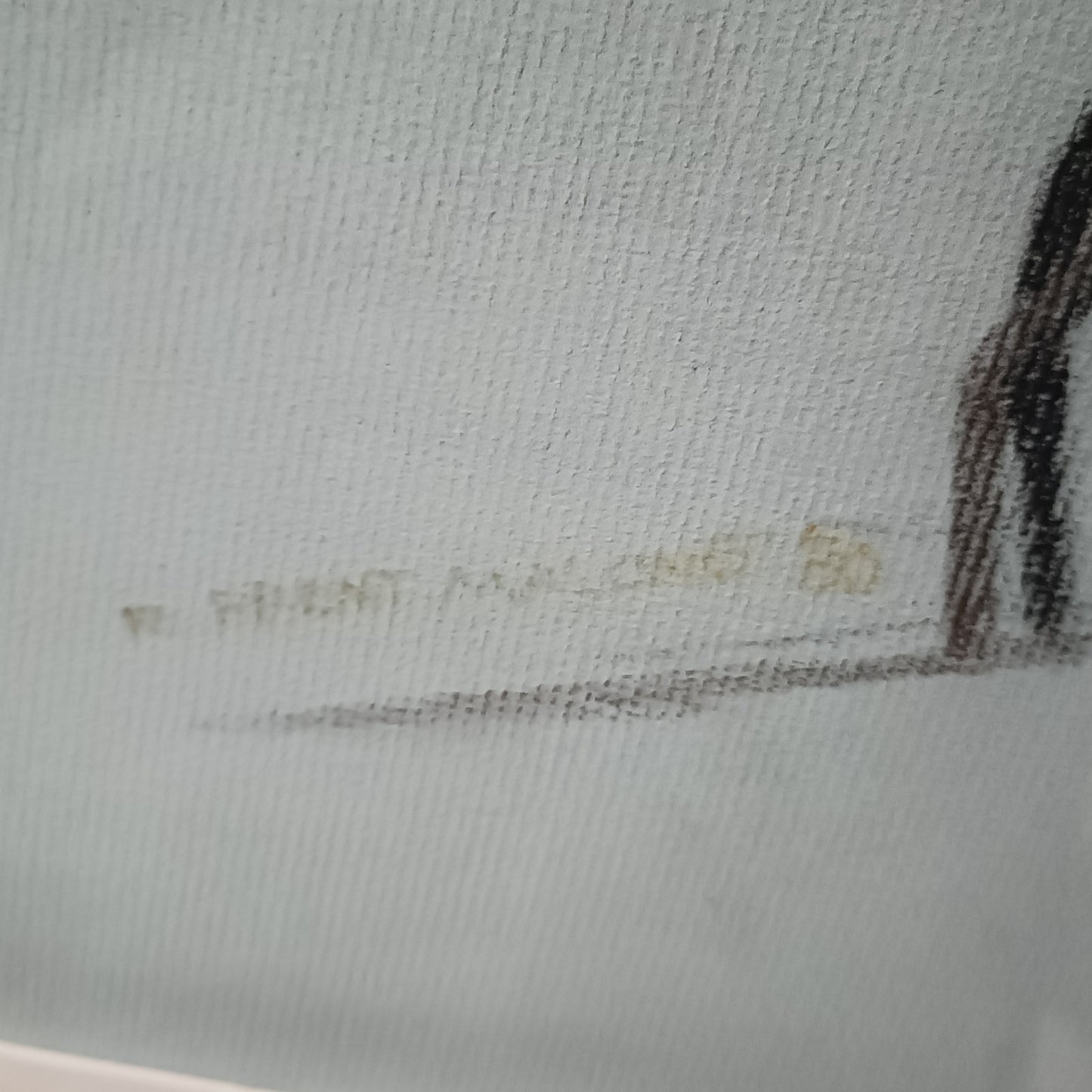 RICHARD BRENT MALONE Framed Original Charcoal Study of a Knotted Ships Sail