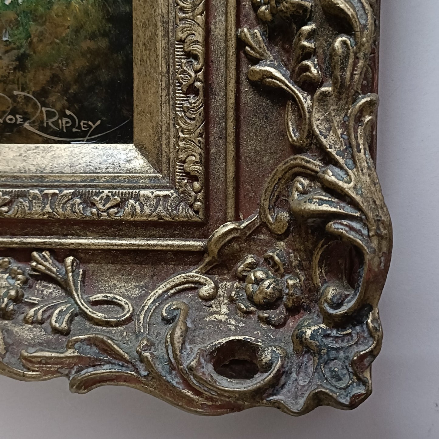 NOËL RIPLEY (b.1944) Signed Framed Original Oil Painting Haymaking