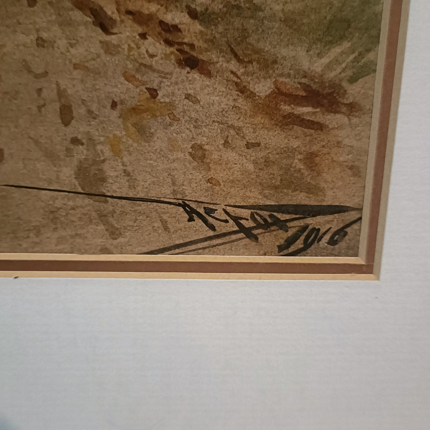 HENRY CHARLES FOX RBA (1860-1929) Signed Large Watercolour Shepherd  with Sheep