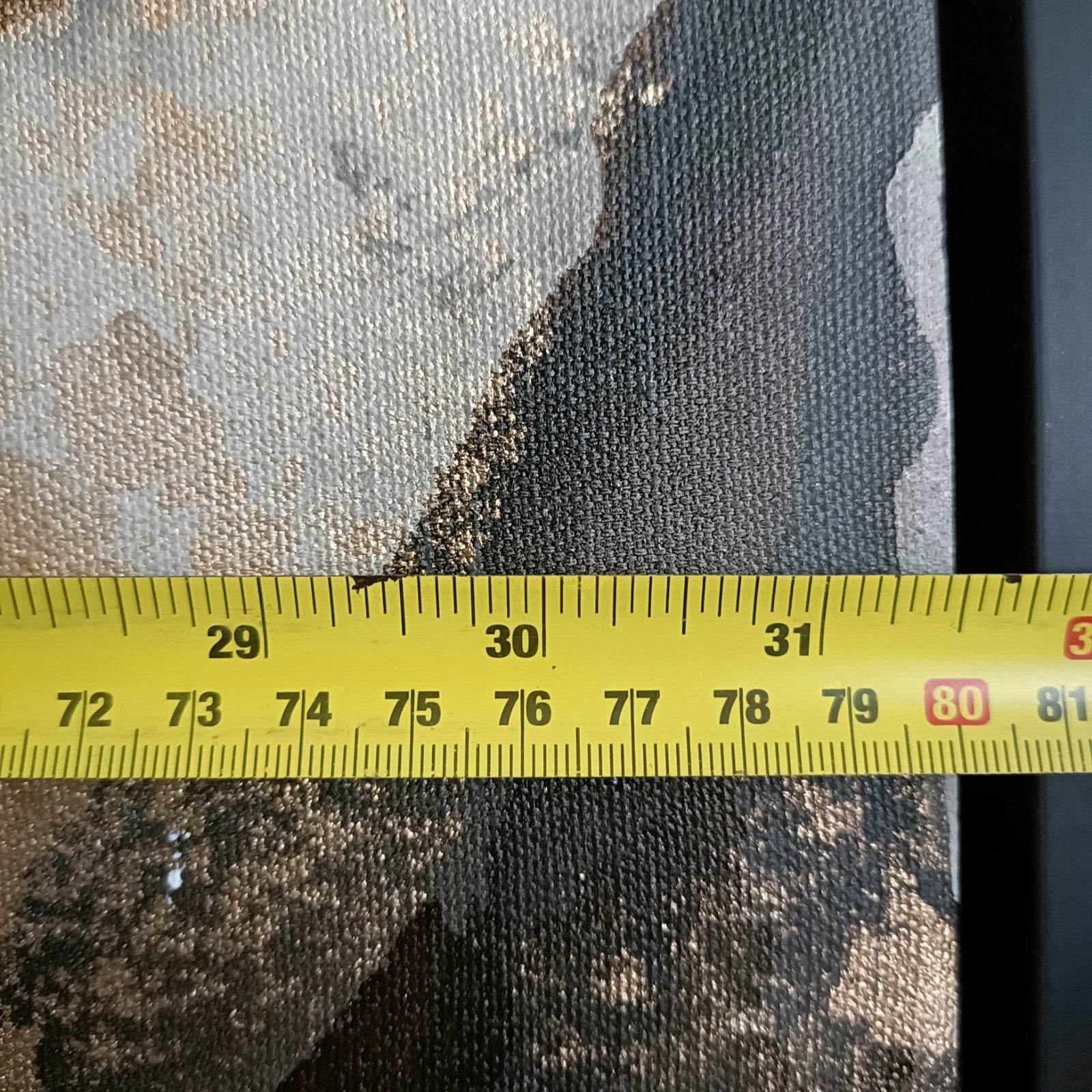 Large original mixed media abstract painting titled "Mocha" by RAJAN SETH, featuring earthy tones and textured brushstrokes.