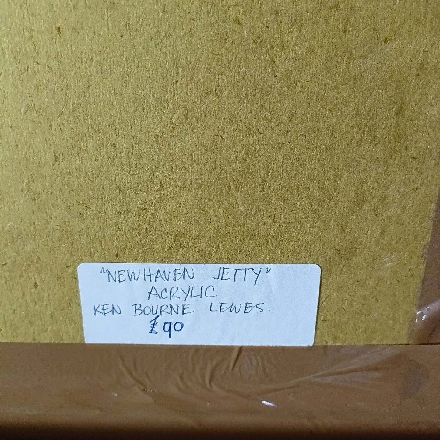 KEN C BOURNE Original Acrylic painting "Newhaven Jetty"