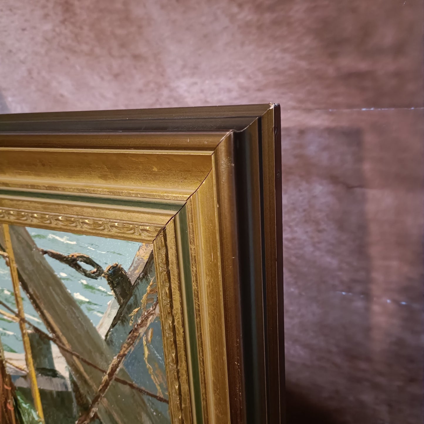 NANCY BAILEY (1913-2012) Framed Original Oil on Canvas "Ropes & Things"