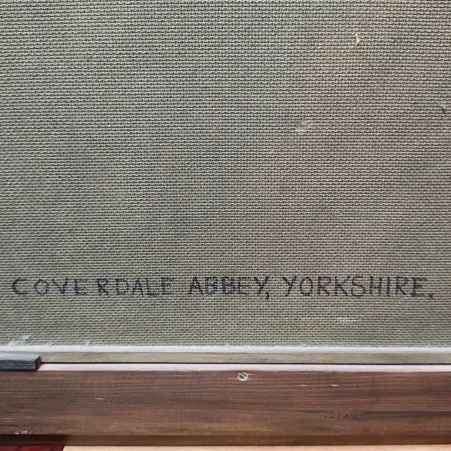 ALAN HOLTBY BROWN Original Oil Painting on board "Coverdale Abbey, Yorkshire"