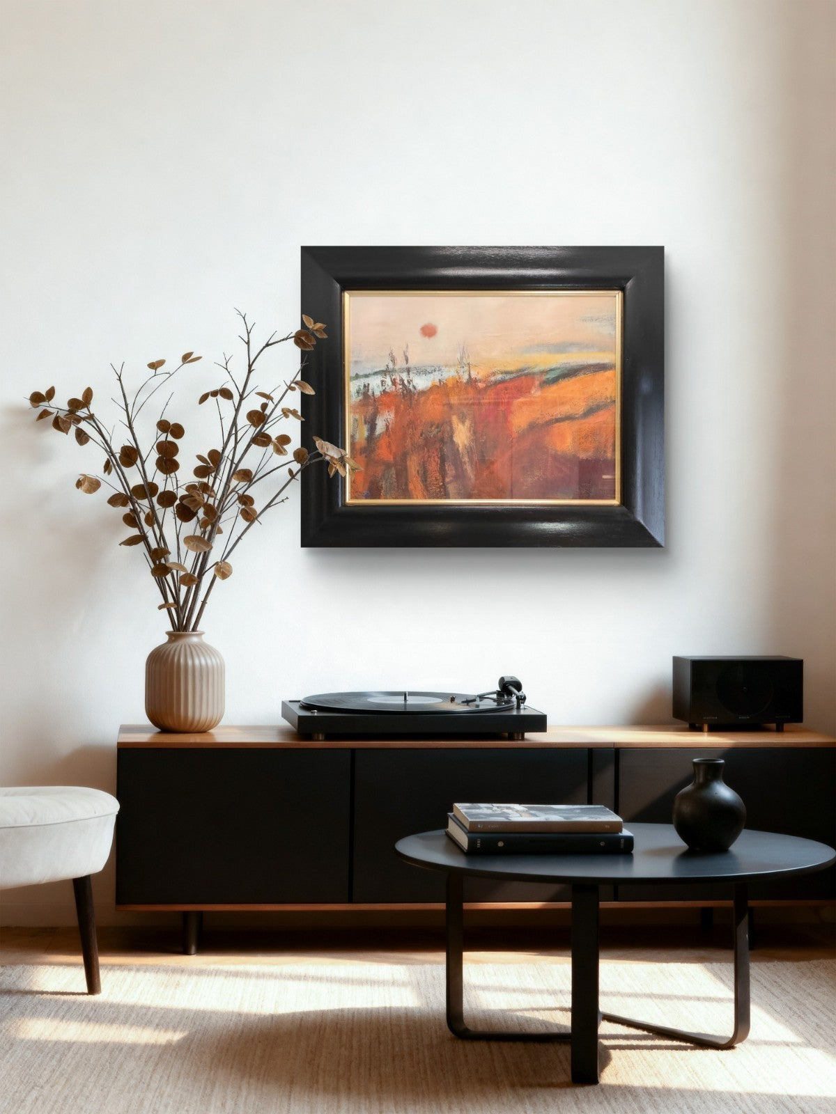MAY BYRNE Signed Original Oil Painting "A landscape at sunrise"