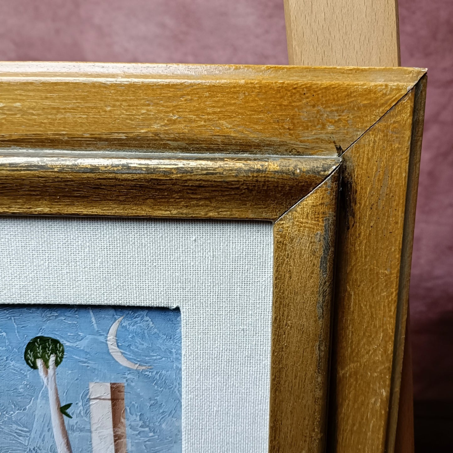 CARLO MIRABASSO Framed Signed Original Acrylic/Tempera on Board "Borgo (Hamlet)"