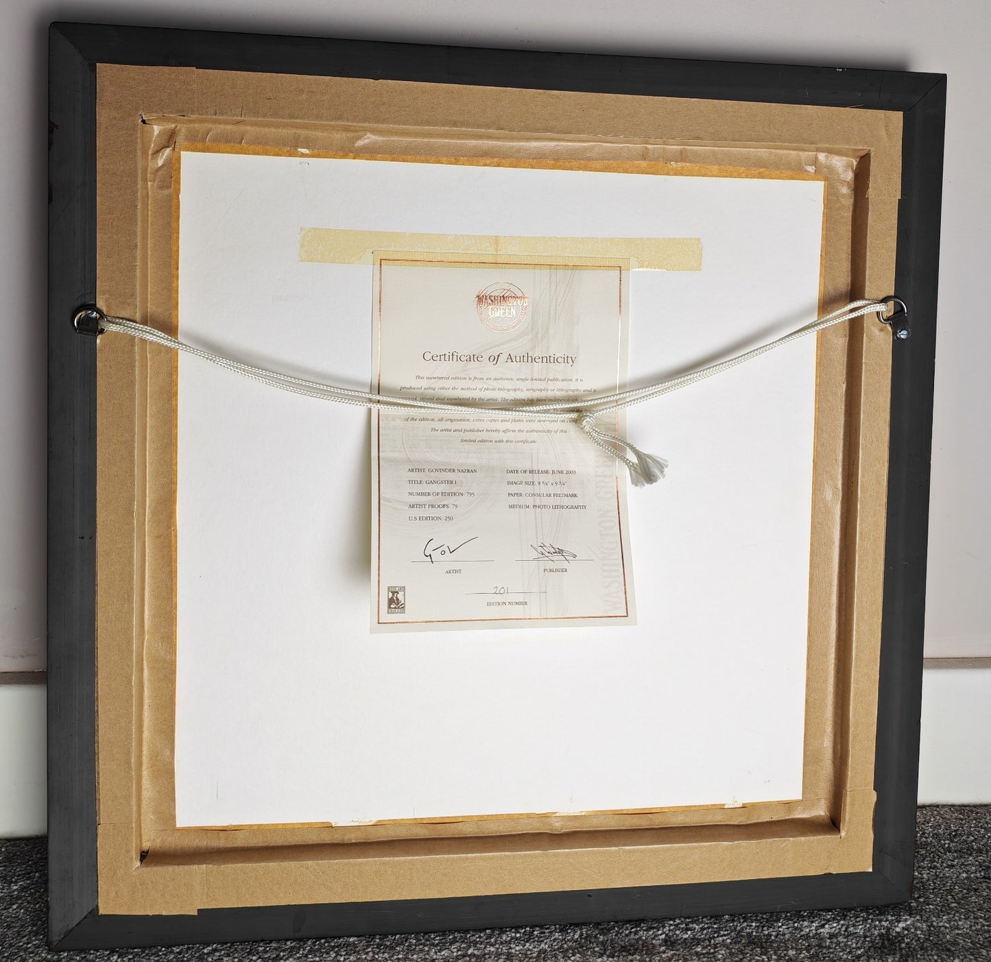 GOVINDER NAZRAN "Gangster Series" Signed Limited Edition 201/795