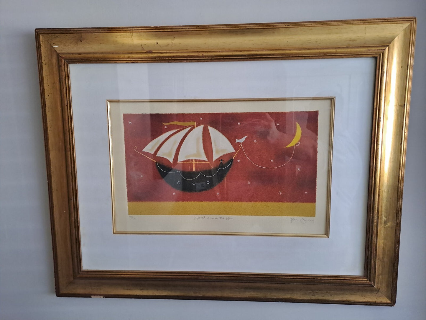 ADAM BARSBY Signed Limited Edition Print "Mooned around the moon" 167/275