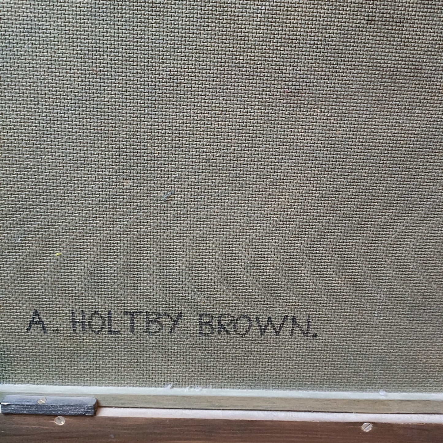 ALAN HOLTBY BROWN Original Oil Painting on board "Coverdale Abbey, Yorkshire"