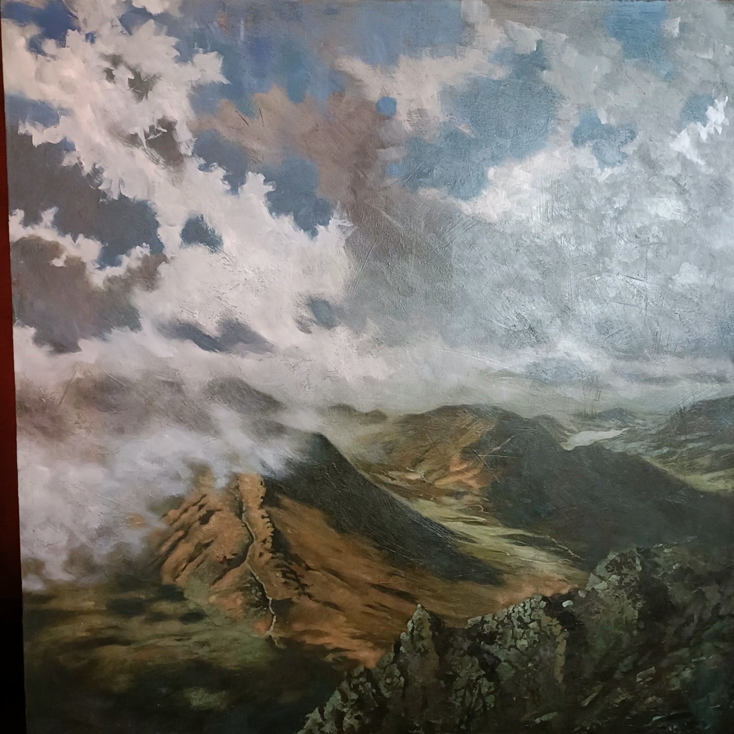 Large Landscape Oil on Canvas "Lake District"