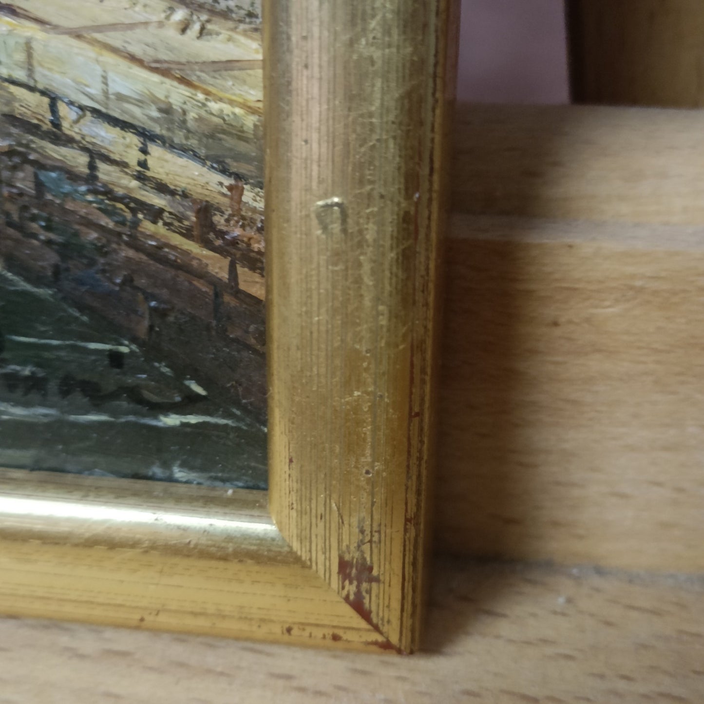 Oil painting - Venice The Rialto Bridge and The Church of S. Giorgio Maggiore