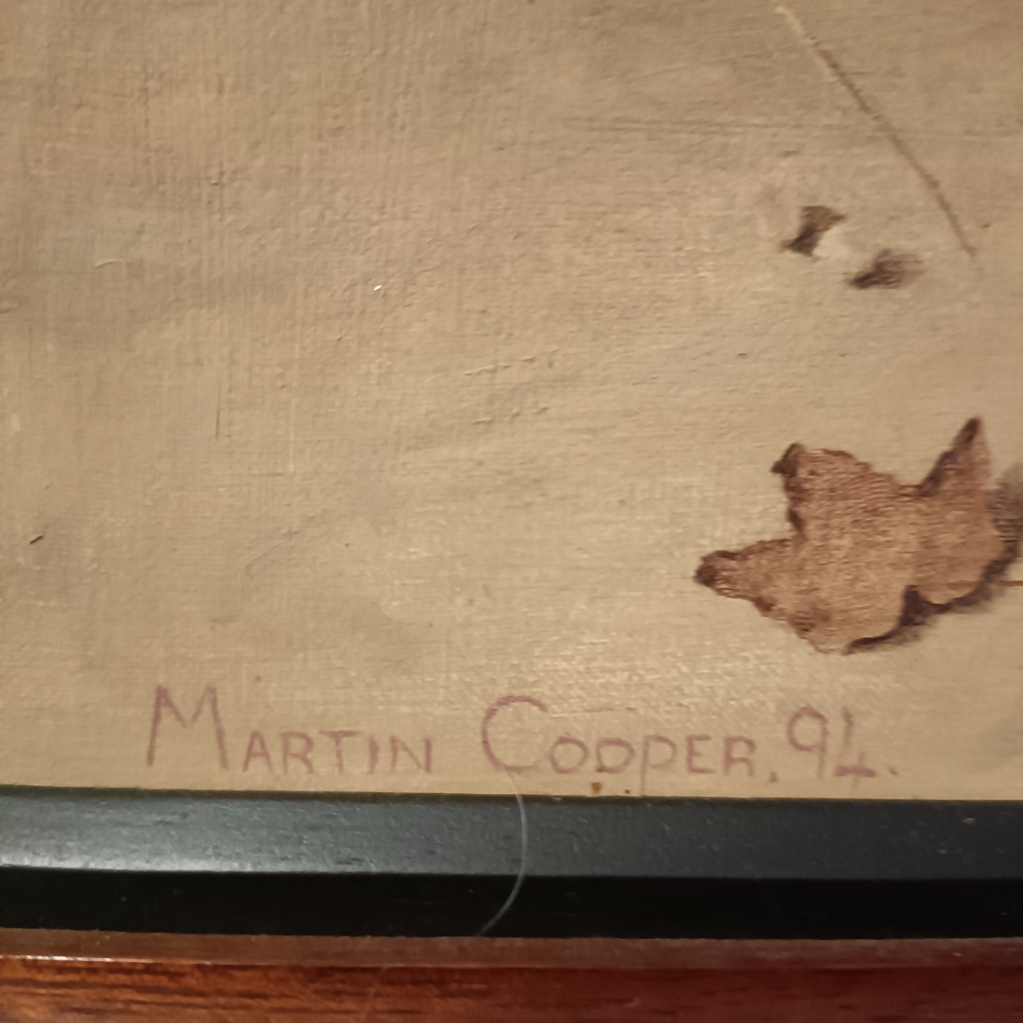 MARTIN COOPER (OMD) (b.1958) Signed Original Oil Painting on Board "Autumn"