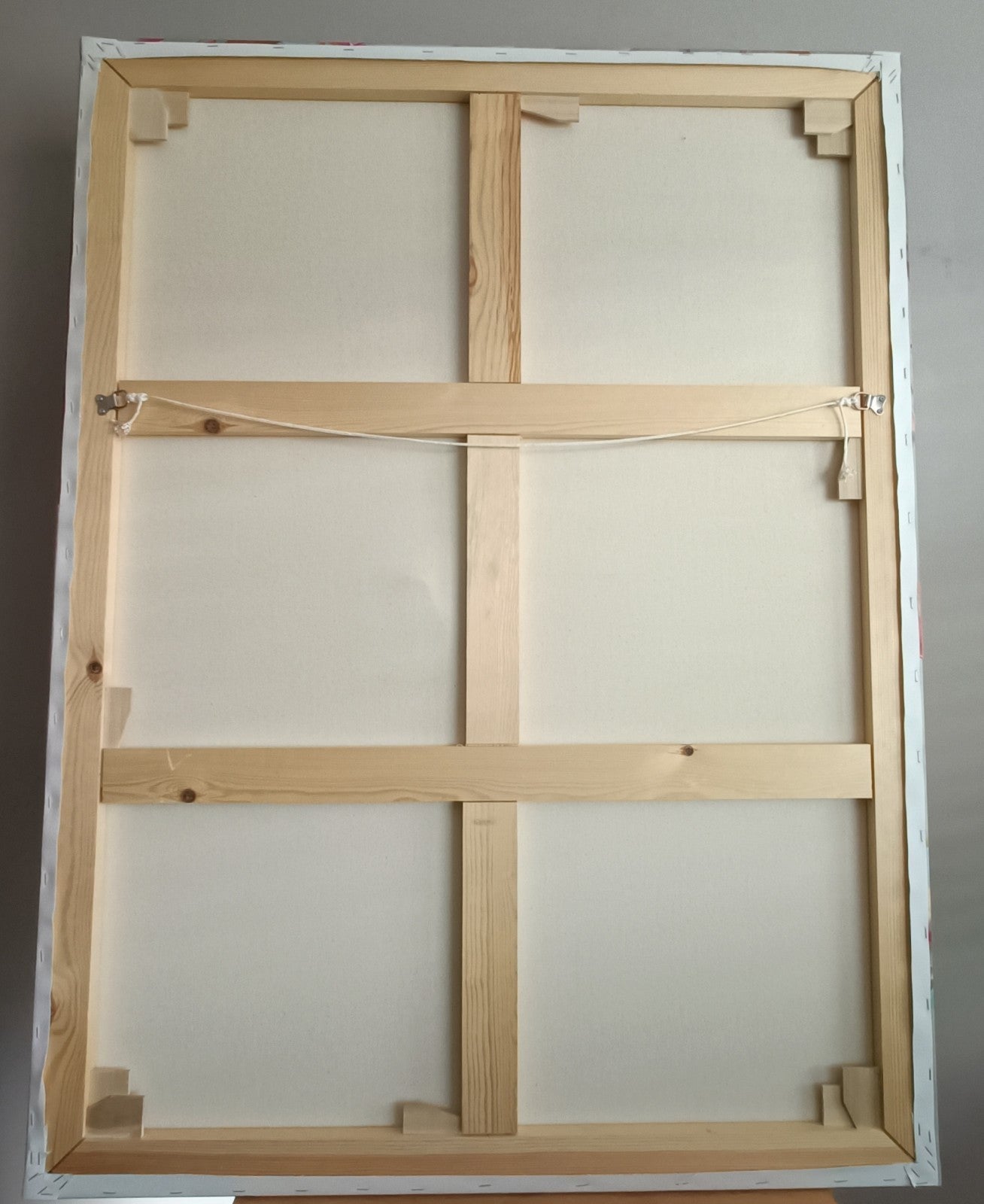 Large signed canvas print of Peter Koenig's artwork titled "Pirou" from Curated Treasures, featuring vibrant abstract design.