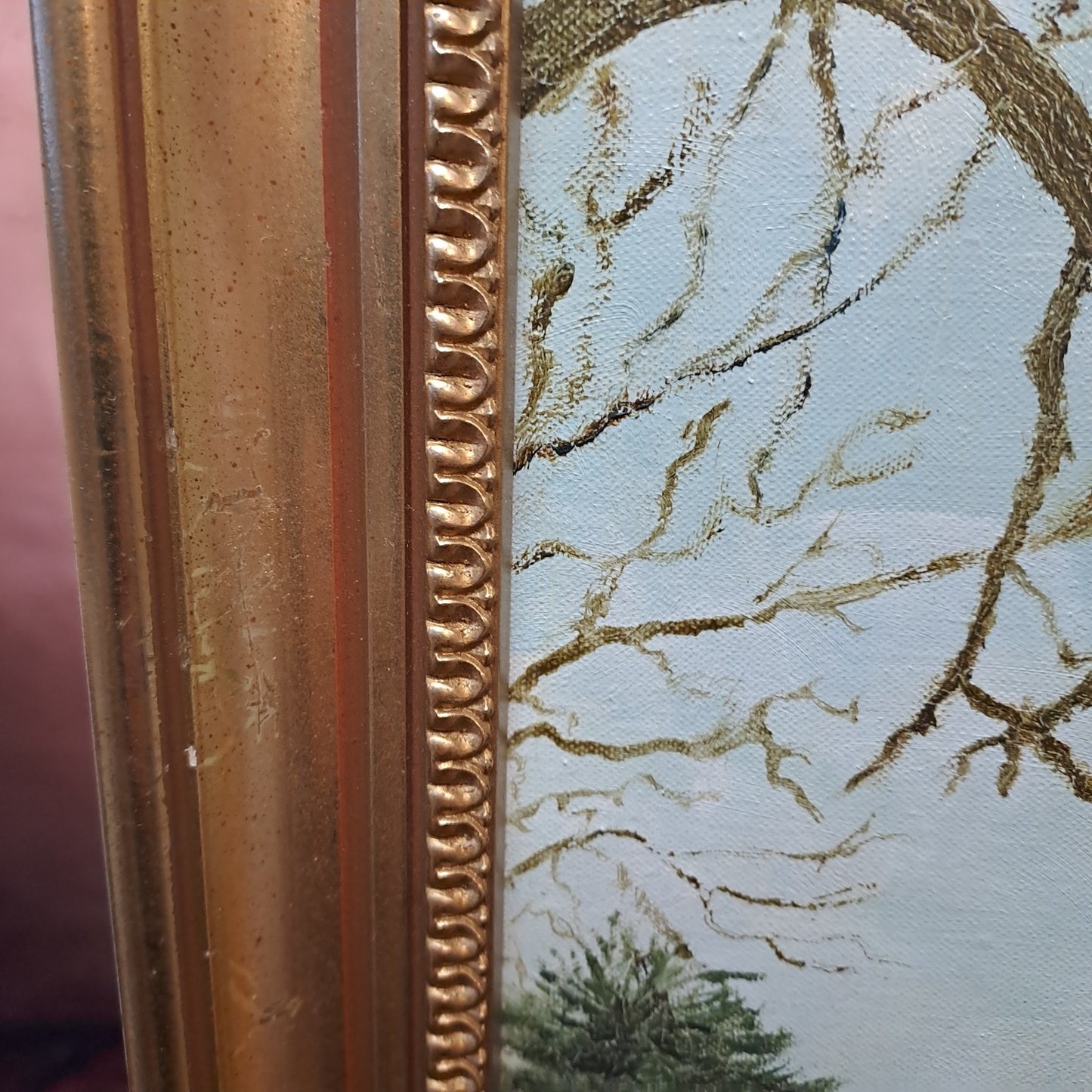 Oil on Canvas "The Grove, Tachbrook Mallory, Leamington Spa"