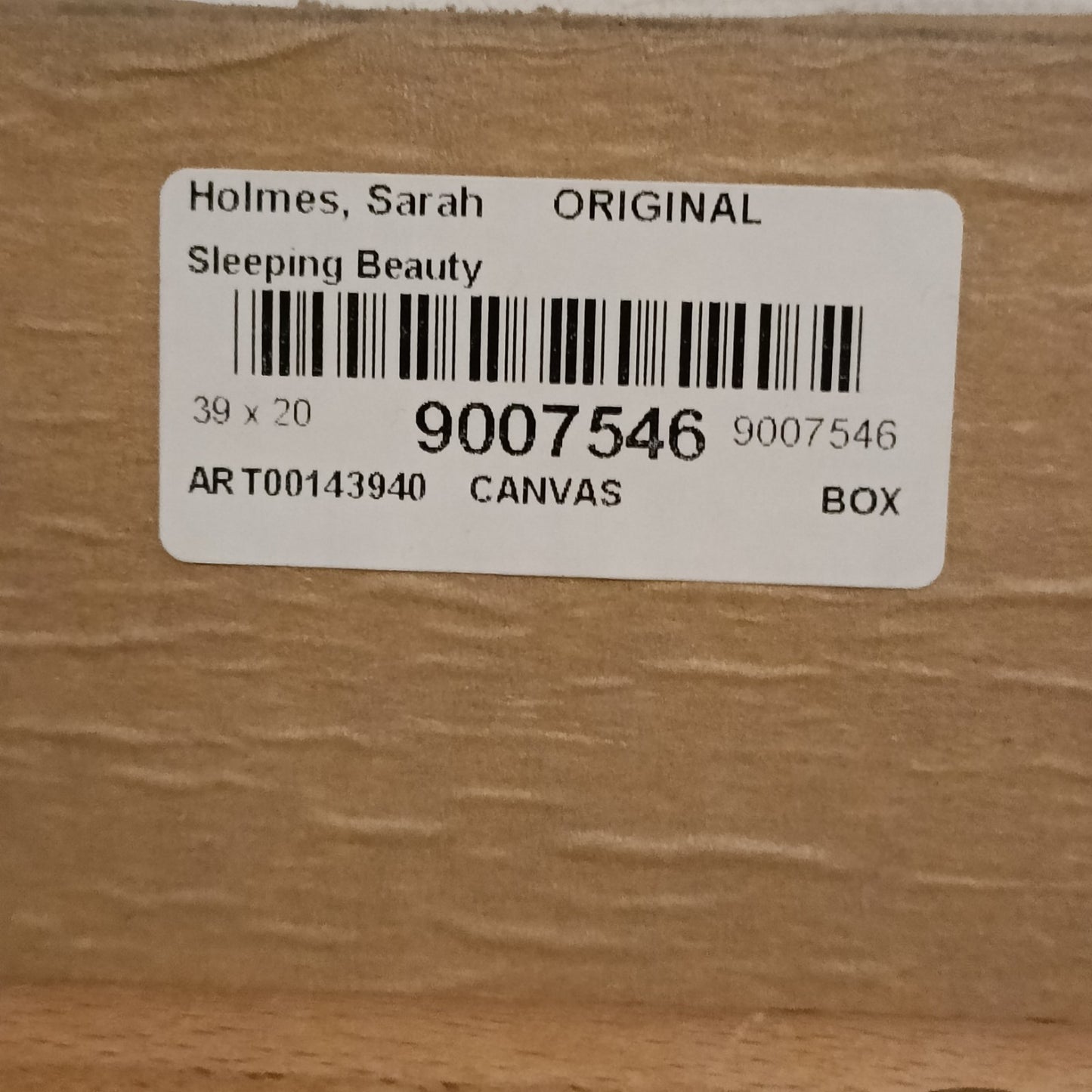 SARAH HOLMES Large Original Oil Painting on Canvas "Sleeping Beauty"