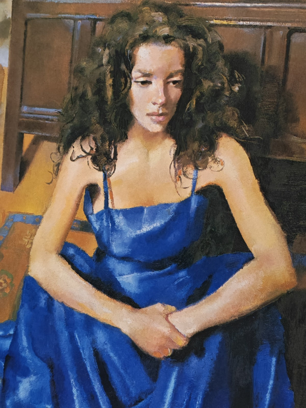 ROBERT LENKIEWICZ Signed Framed Limited Edition "Anna Seated" 168/475