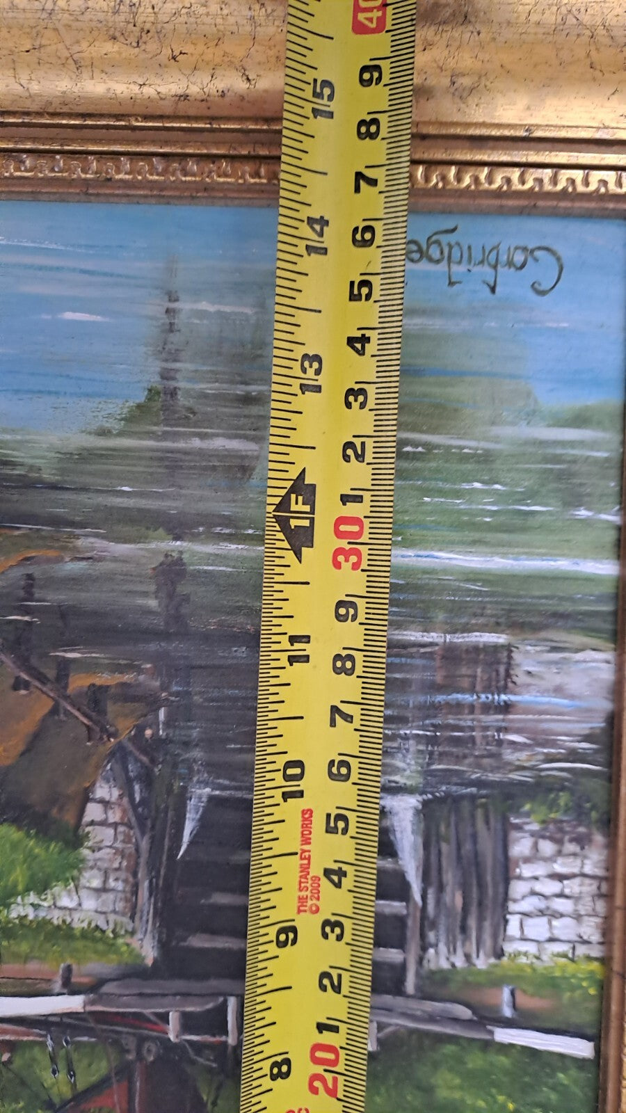 JOHN CORBRIDGE Original Oil on Board "Stickings Lock"