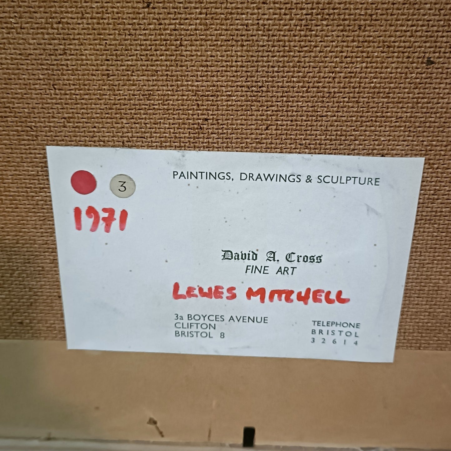 LEWIS MITCHELL (b.1938) Original Oil Painting on Board "Pauline's Flowers"