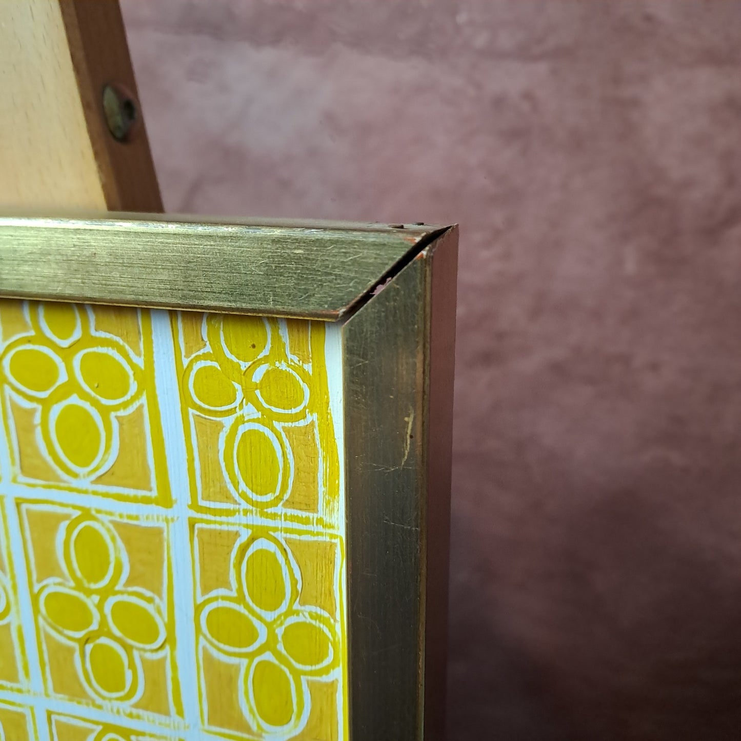 LEWIS MITCHELL (b.1938) Original Oil on Board "Yellow Flowers"