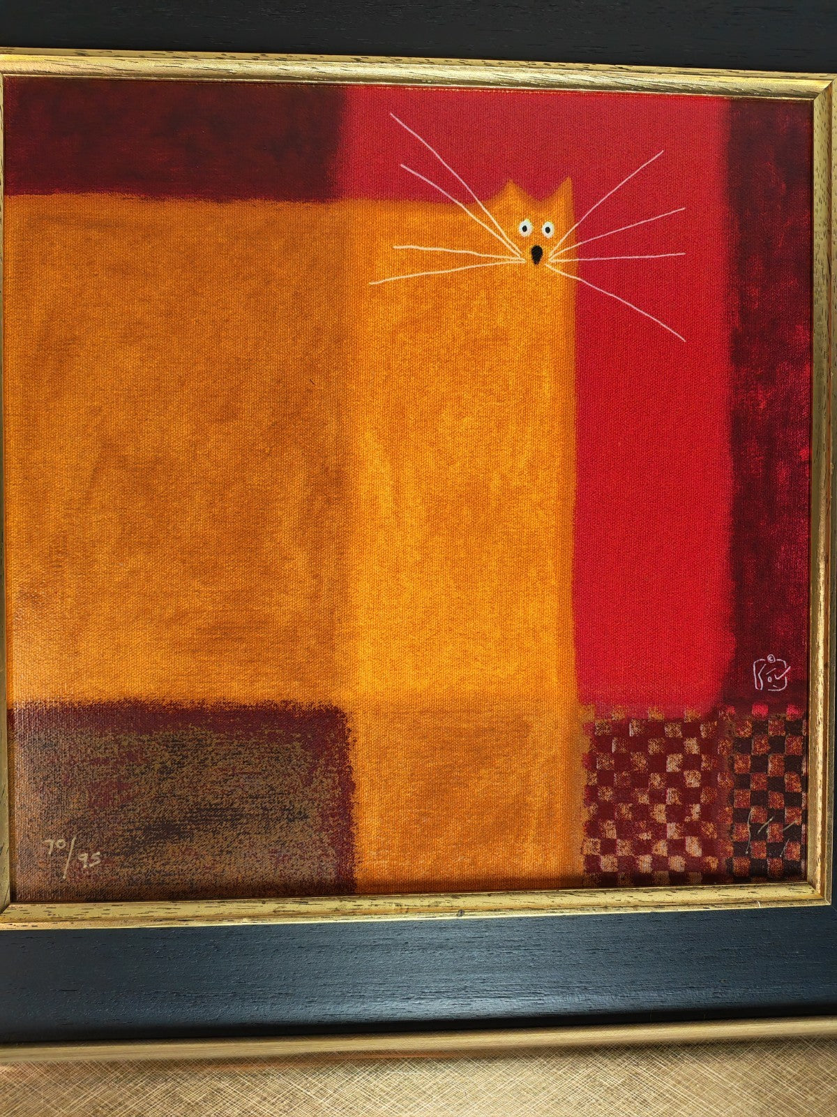 GOVINDER NAZRAN "Bo Jangles" Signed Framed Limited Edition Canvas 70/95